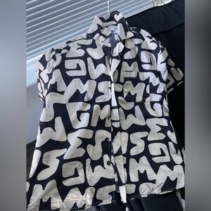 MSGM stylish outfit button down & pant bundle***